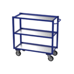 Heavy Duty Tray Trolley, 3 Steel Shelves