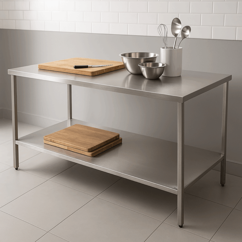 Stainless Steel Workbench, Food & Medical Grade, British Made — view 2