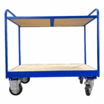 Medium Duty Tray Trolley, Plywood Shelves, British Made — view 5
