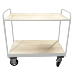 Medium Duty Tray Trolley, Plywood Shelves, British Made — view 6