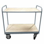Medium Duty Tray Trolley, Plywood Shelves, British Made — view 9