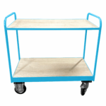 Medium Duty Tray Trolley, Plywood Shelves, British Made — view 10