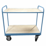 Medium Duty Tray Trolley, Plywood Shelves, British Made — view 11