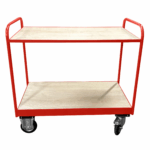 Medium Duty Tray Trolley, Plywood Shelves, British Made — view 12