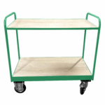 Medium Duty Tray Trolley, Plywood Shelves, British Made — view 13