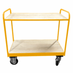 Medium Duty Tray Trolley, Plywood Shelves, British Made — view 14