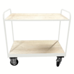 Medium Duty Tray Trolley, Plywood Shelves, British Made — view 15