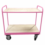 Medium Duty Tray Trolley, Plywood Shelves, British Made — view 17