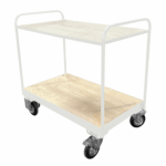 Medium Duty Tray Trolley, Plywood Shelves, British Made — view 27