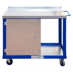 Single Cupboard Tool Trolley, Mobile Workshop Storage — view 3