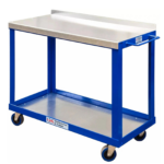 Mobile Table Tool Trolley, Steel Worktop — view 3