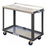 Mobile Table Tool Trolley, Steel Worktop — view 5