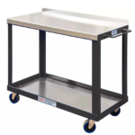 Mobile Table Tool Trolley, Steel Worktop — view 6