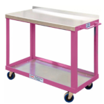 Mobile Table Tool Trolley, Steel Worktop — view 10