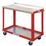 Mobile Table Tool Trolley, Steel Worktop — view 11