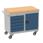 Mobile Tool Cabinet, Wooden Worktop — view 18