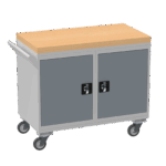 Mobile Tool Cabinet, Wooden Worktop — view 44