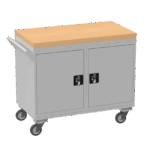 Mobile Tool Cabinet, Wooden Worktop — view 41