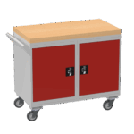 Mobile Tool Cabinet, Wooden Worktop — view 43