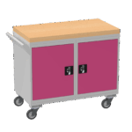 Mobile Tool Cabinet, Wooden Worktop — view 42