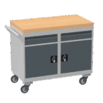 Mobile Tool Cabinet, Wooden Worktop — view 60