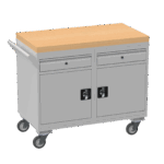 Mobile Tool Cabinet, Wooden Worktop — view 63