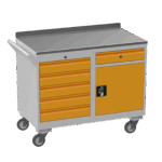 Steel Mobile Tool Cabinet, 450kg, British Made — view 69