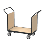 Flatbed Trolley with Panels, 500kg, British Made — view 15