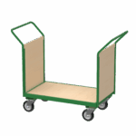 Flatbed Trolley with Panels, 500kg, British Made — view 19