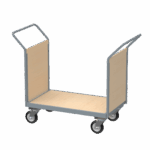 Flatbed Trolley with Panels, 500kg, British Made — view 23