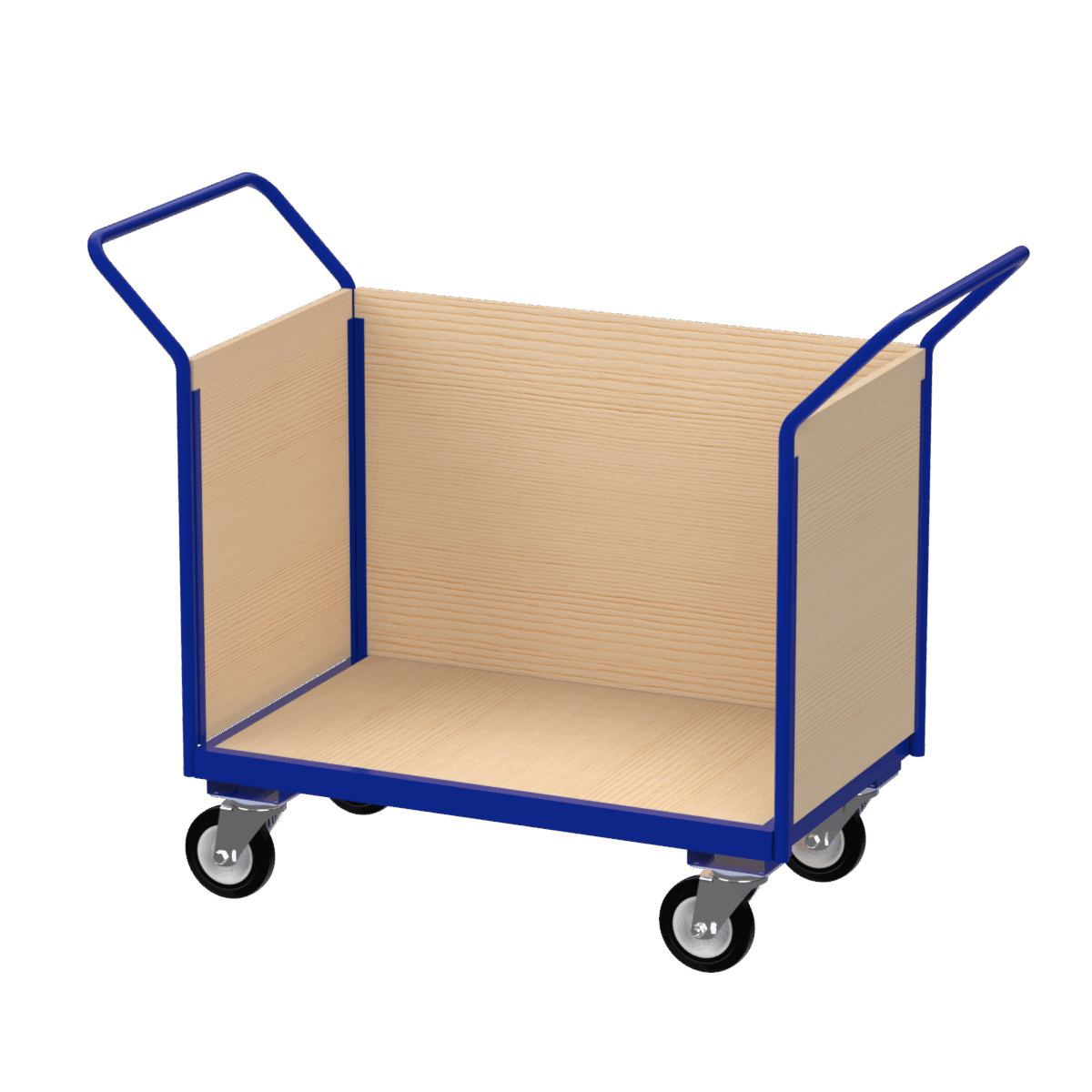 Flatbed Trolley Enclosed Panels, 500kg, British Made — view 3