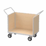 Flatbed Trolley Enclosed Panels, 500kg, British Made — view 9