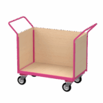 Flatbed Trolley Enclosed Panels, 500kg, British Made — view 10