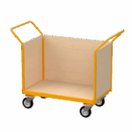 Flatbed Trolley Enclosed Panels, 500kg, British Made — view 14