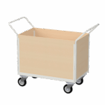 Flatbed Trolley Enclosed Panels, 500kg, British Made — view 18