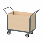 Flatbed Trolley Enclosed Panels, 500kg, British Made — view 19