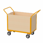 Flatbed Trolley Enclosed Panels, 500kg, British Made — view 21