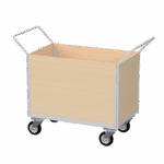 Flatbed Trolley Enclosed Panels, 500kg, British Made — view 24