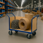 Flatbed Trolley Enclosed Panels, 500kg, British Made — view 2