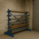 Cantilever Horizontal Bar Rack, Single Sided, British Made — view 2