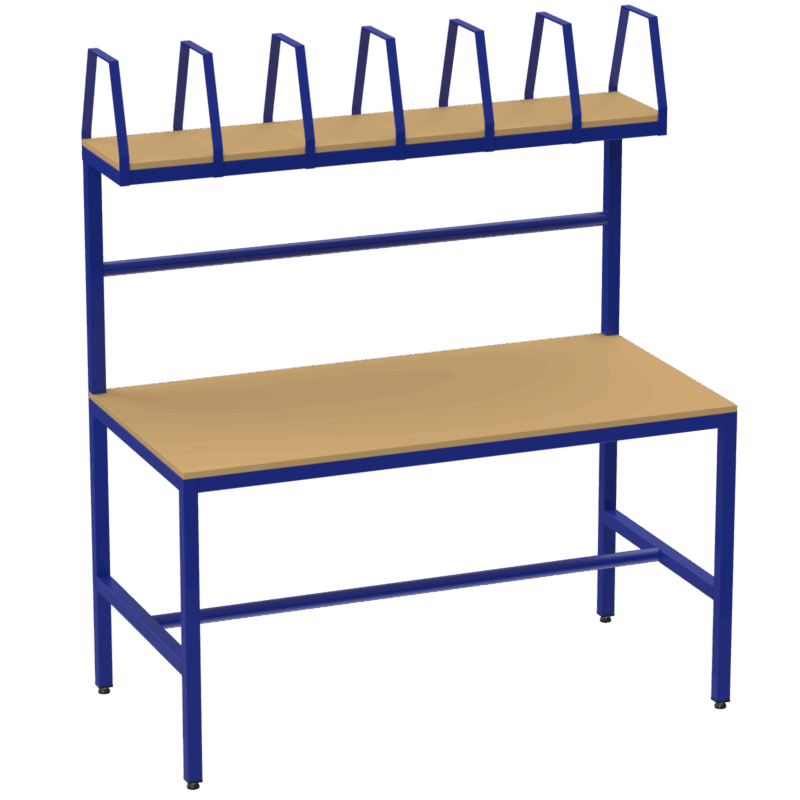 wp-image74673330356609.png | UK Workbenches & Trolleys Packing Station, Overhead Storage MDF — view 2
