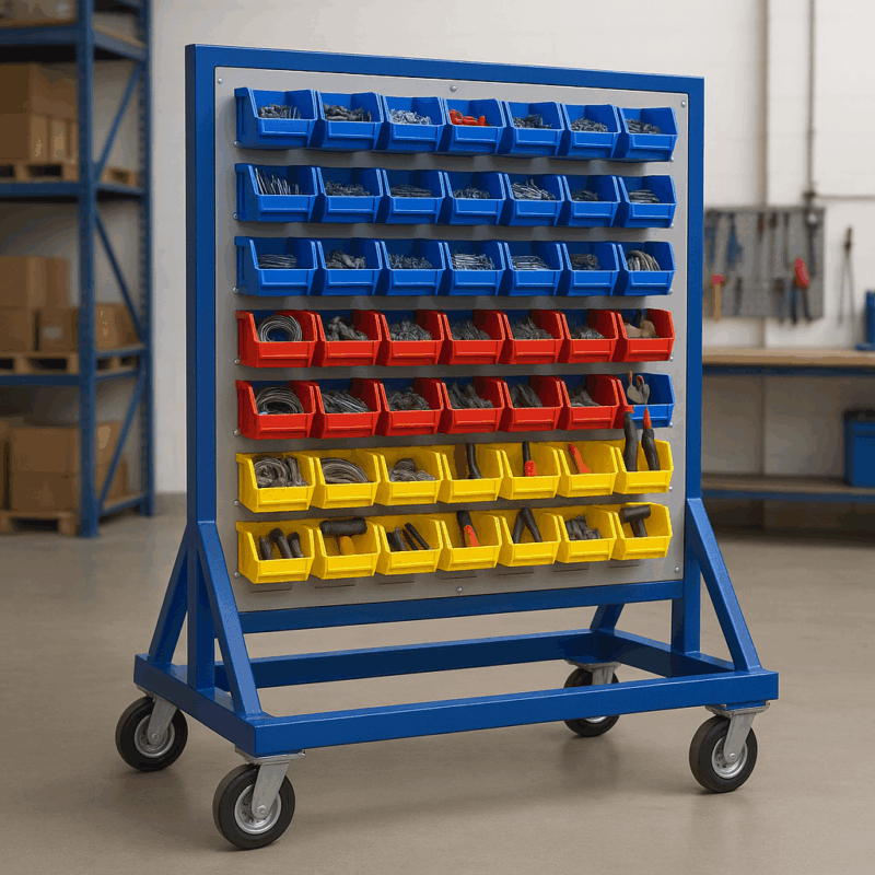 Louvre Panel Trolley, Double Sided — view 2