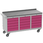 Triple Tool Cabinet 450kg Capacity, British Made — view 9