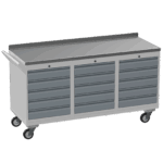 Triple Tool Cabinet 450kg Capacity, British Made — view 10