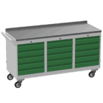 Triple Tool Cabinet 450kg Capacity, British Made — view 12