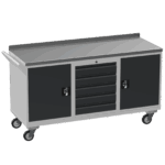 Triple Tool Cabinet 450kg Capacity, British Made — view 14
