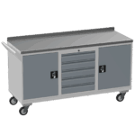Triple Tool Cabinet 450kg Capacity, British Made — view 15