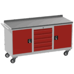 Triple Tool Cabinet 450kg Capacity, British Made — view 22