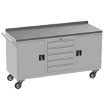Triple Tool Cabinet 450kg Capacity, British Made — view 23