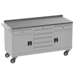 Triple Tool Cabinet 450kg Capacity, British Made — view 25